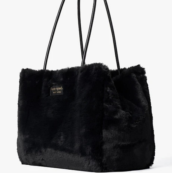 KATE SPADE Everything Large Faux Fur Tote - Picture 4 of 5